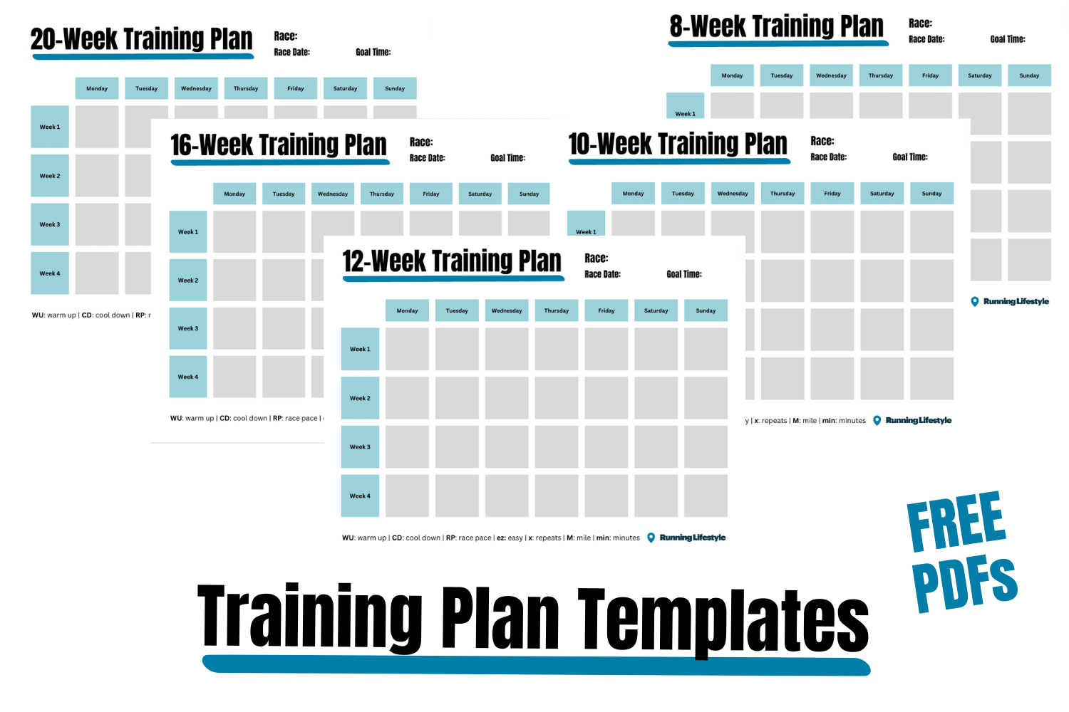 Free Downloads: Running Training Plan Templates